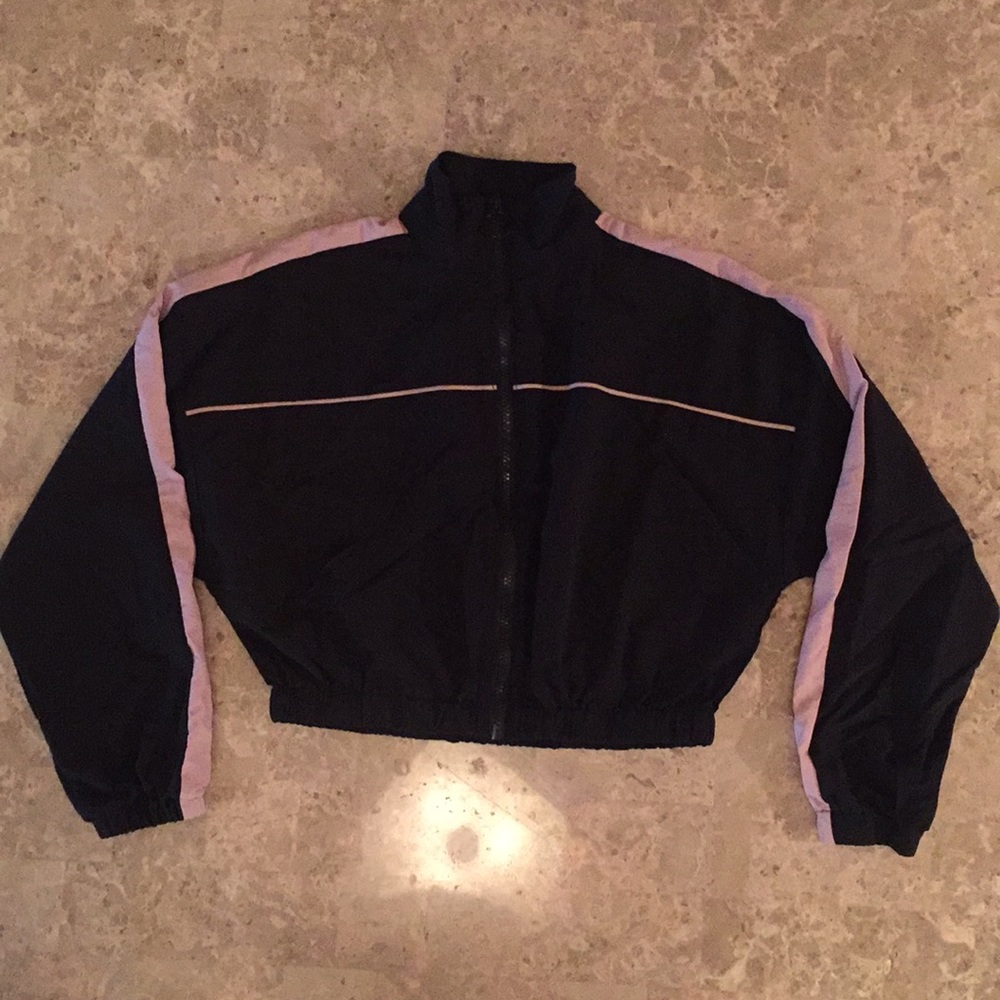 Forever 21 Cropped Track Suit Top